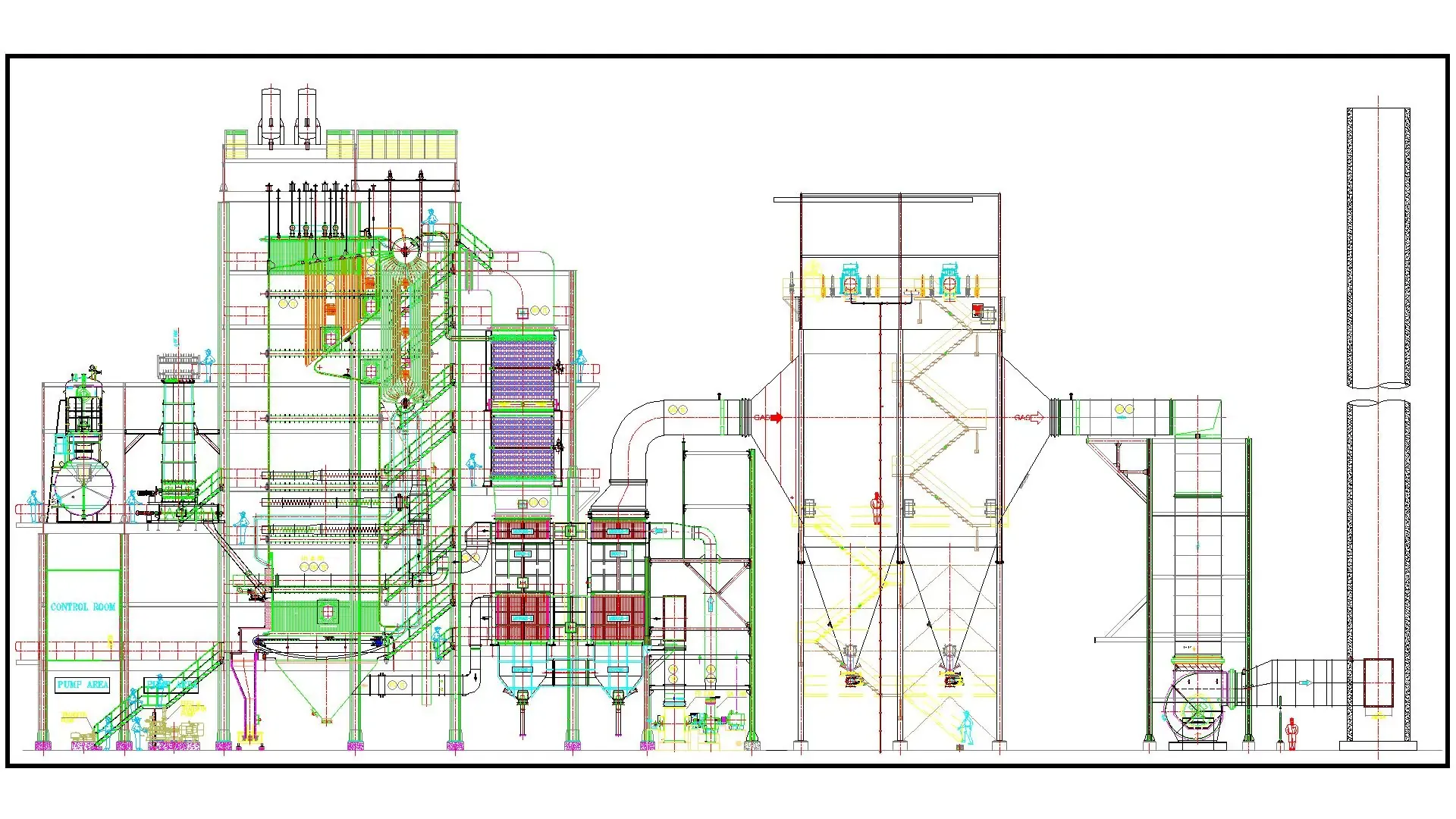General arrangement drawing of a boiler produced by the design office